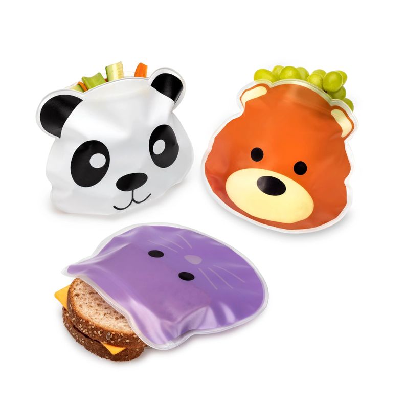 Pack De 6 Bolsas Reutilizables Para Snacks-1