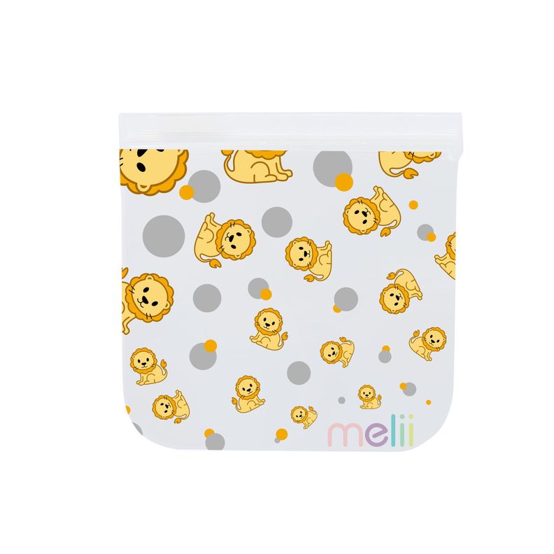 Pack de 4 Bolsas Reutilizables Para Snacks Dino-Leon-4