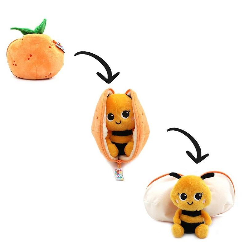 Peluche Reversible Buzzet La Abeja - Mandarina-1