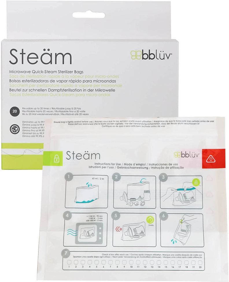 Bolsas Esterilizadoras De Vapor Rápido Para Microondas Steäm-5