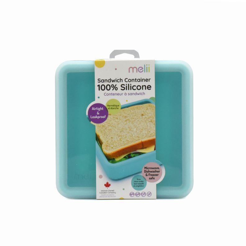 Contenedor De Silicona Para Sandwich Azul-3