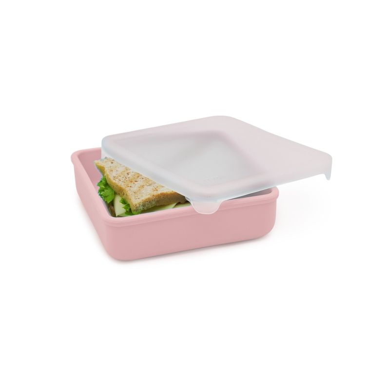 Contenedor De Silicona Para Sandwich Rosado-0