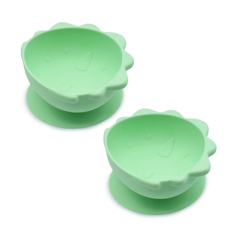 Pack De 2 Bowls De Silicona Con Succión Dino-0