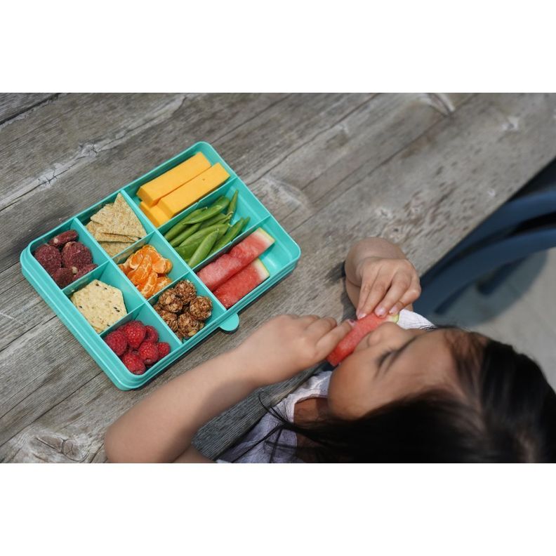 Caja Contenedora Para Snacks Azul-4