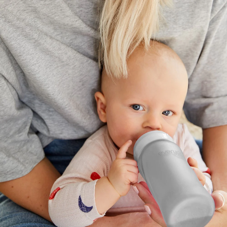 Mamadera De Vidrio Healthy 240ml Gris-3