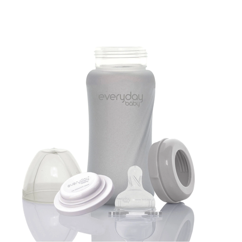 Mamadera De Vidrio Healthy 240ml Gris-2