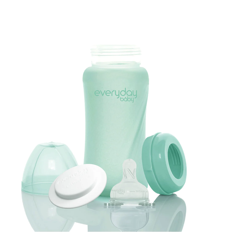 Mamadera De Vidrio Healthy 240ml Verde-2