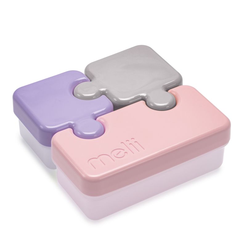 Contenedor De Alimentos Puzzle Rosa-0