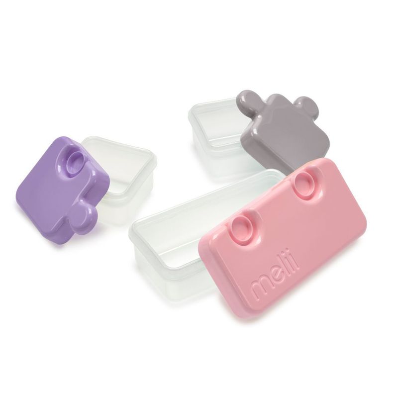 Contenedor De Alimentos Puzzle Rosa-2