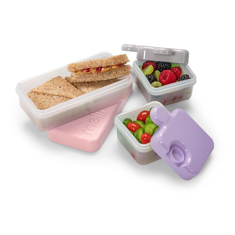 Contenedor De Alimentos Puzzle Rosa-3