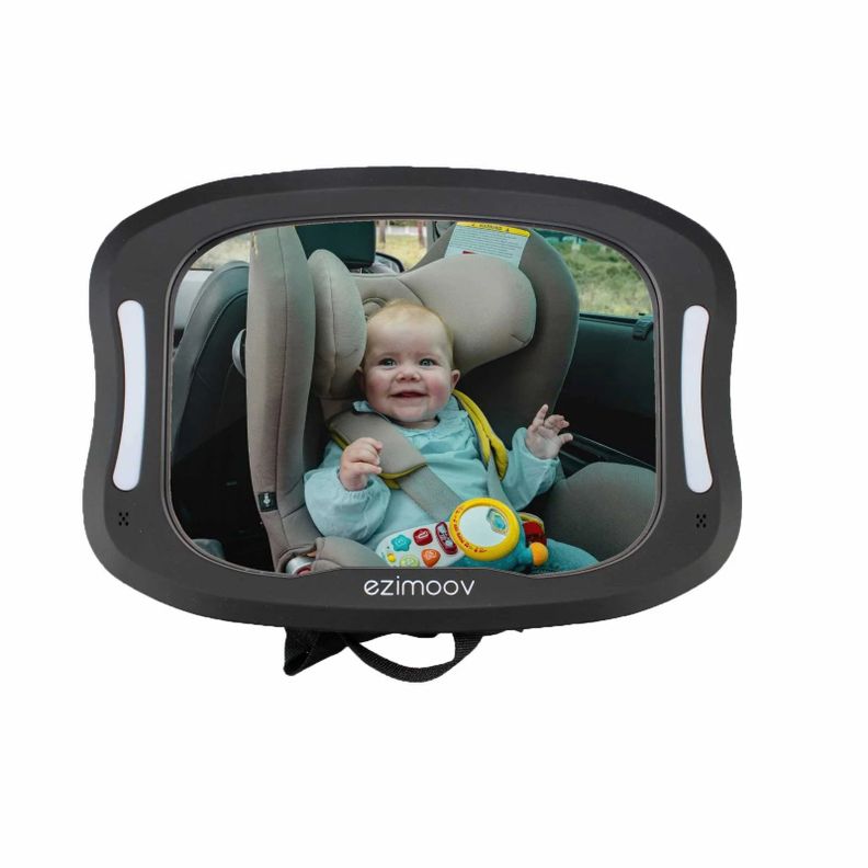 Espejo Retrovisor Infantil Con Luz LED Para Auto-0