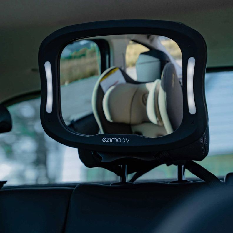 Espejo Retrovisor Infantil Con Luz LED Para Auto-5
