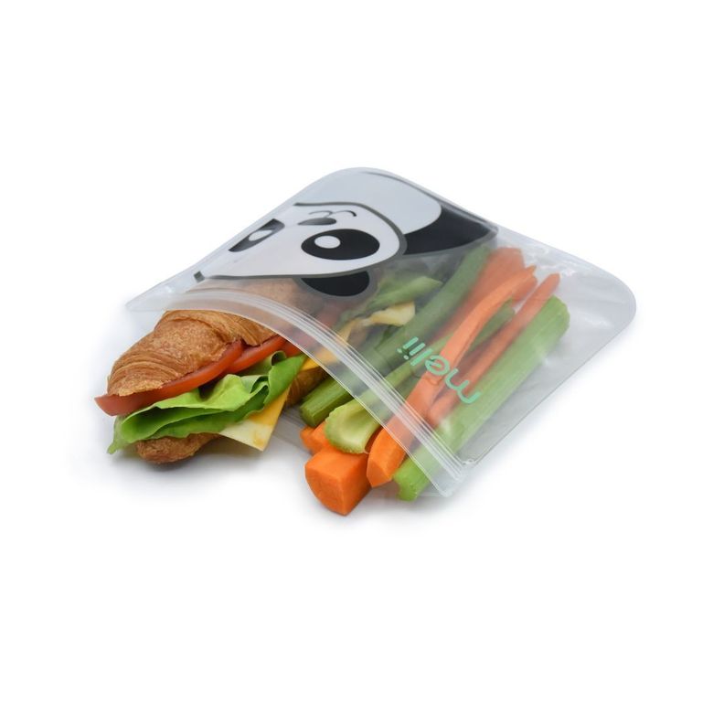 Pack de 4 Bolsas Reutilizables Para Snacks Panda-Oso-1