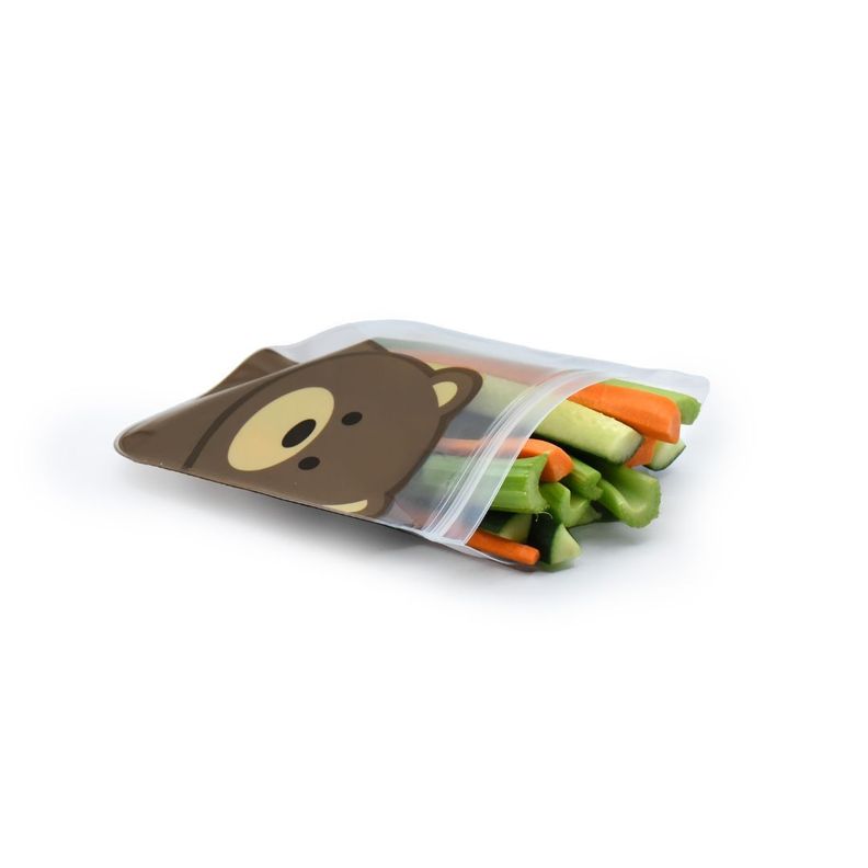 Pack de 4 Bolsas Reutilizables Para Snacks Panda-Oso-2