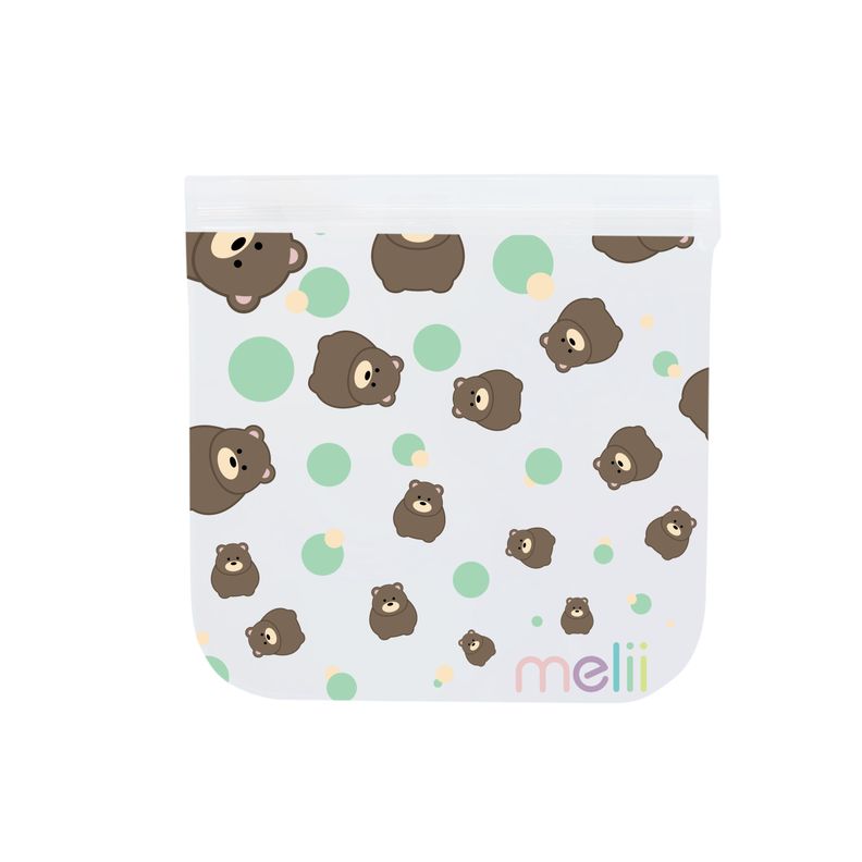 Pack de 4 Bolsas Reutilizables Para Snacks Panda-Oso-3