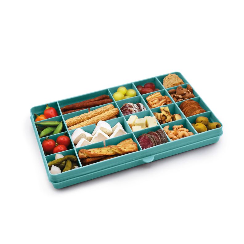 Caja Contenedora XL Para Snacks Azul