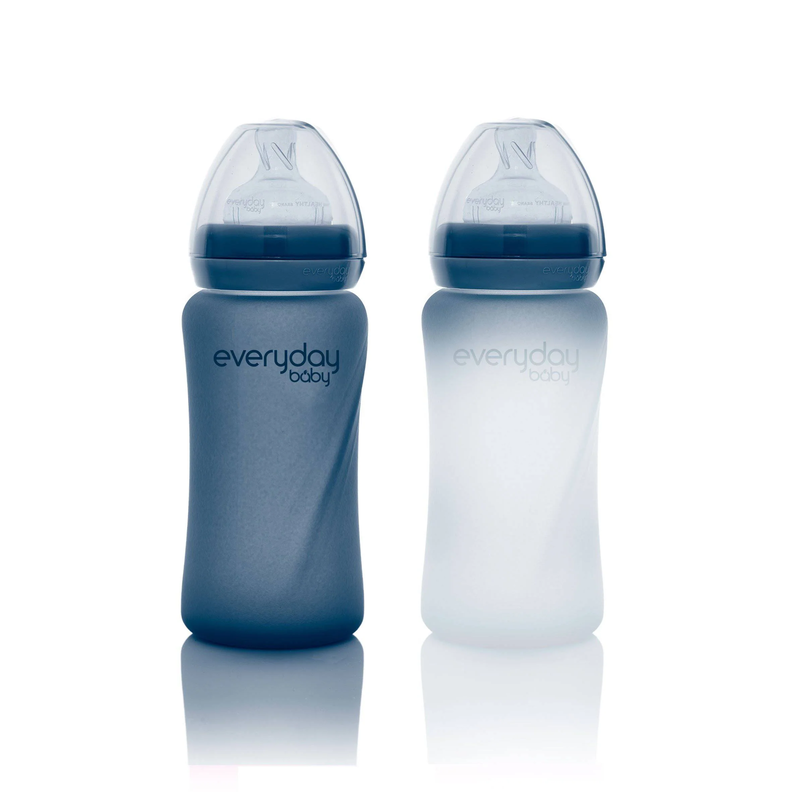 Mamadera De Vidrio Termosensible 240 ML Blueberry-1