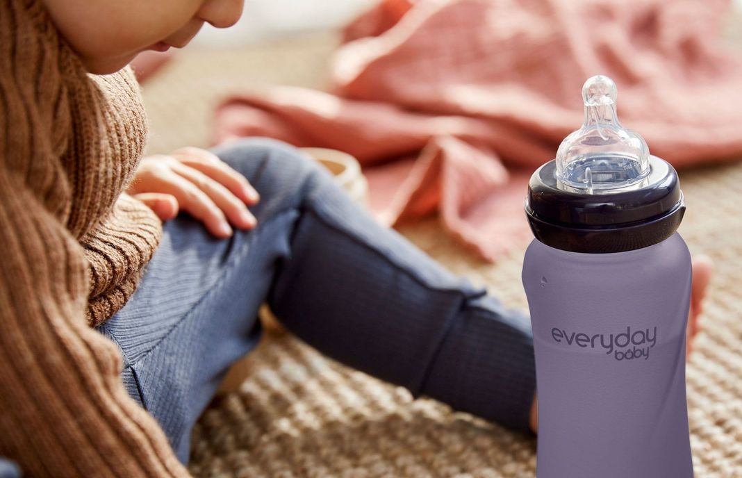 Mamadera De Vidrio Termosensible 240 ML Blueberry-4