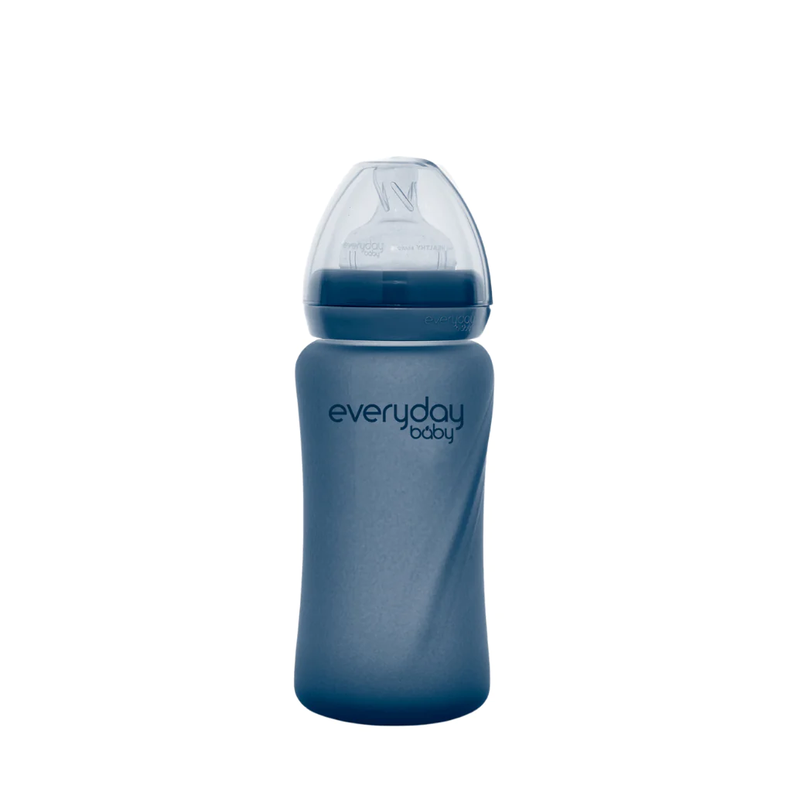 Mamadera De Vidrio Termosensible 240 ML Blueberry-0