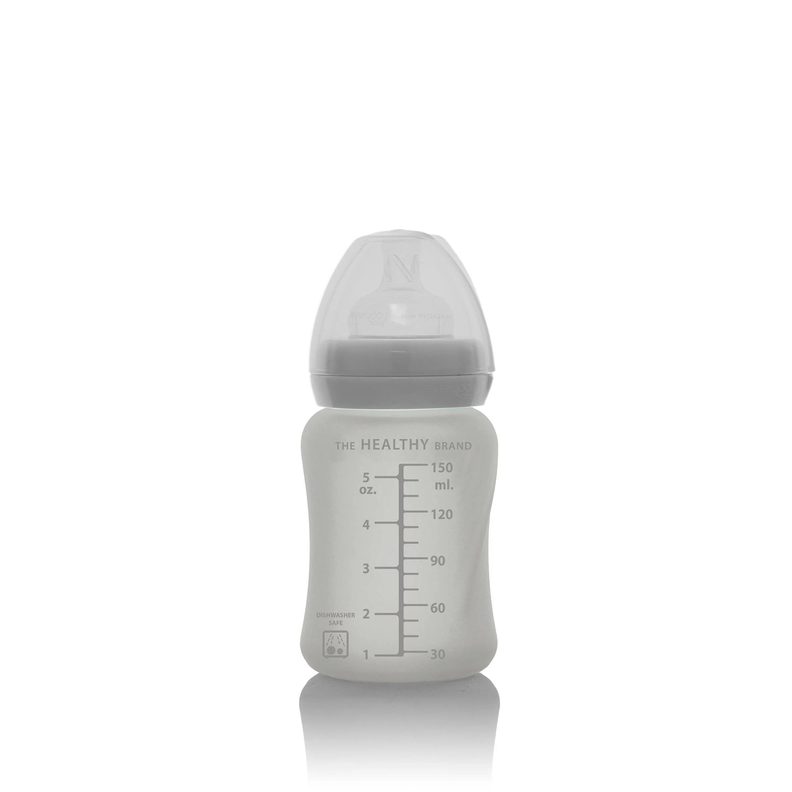 Mamadera De Vidrio Healthy 150 ML Gris-2