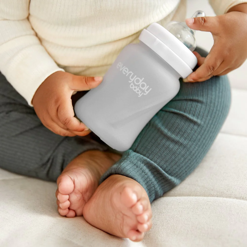 Mamadera De Vidrio Healthy 150 ML Gris-3