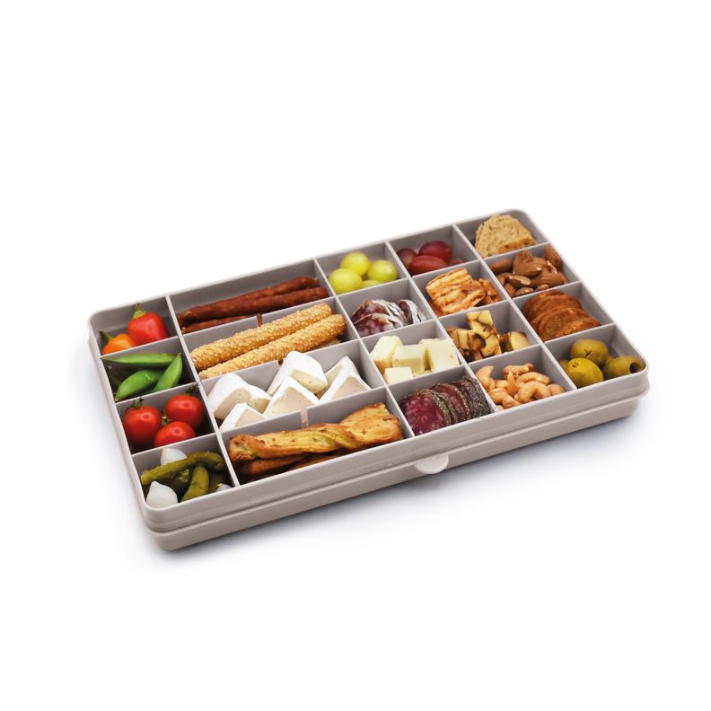 Caja Contenedora XL Para Snacks Gris
