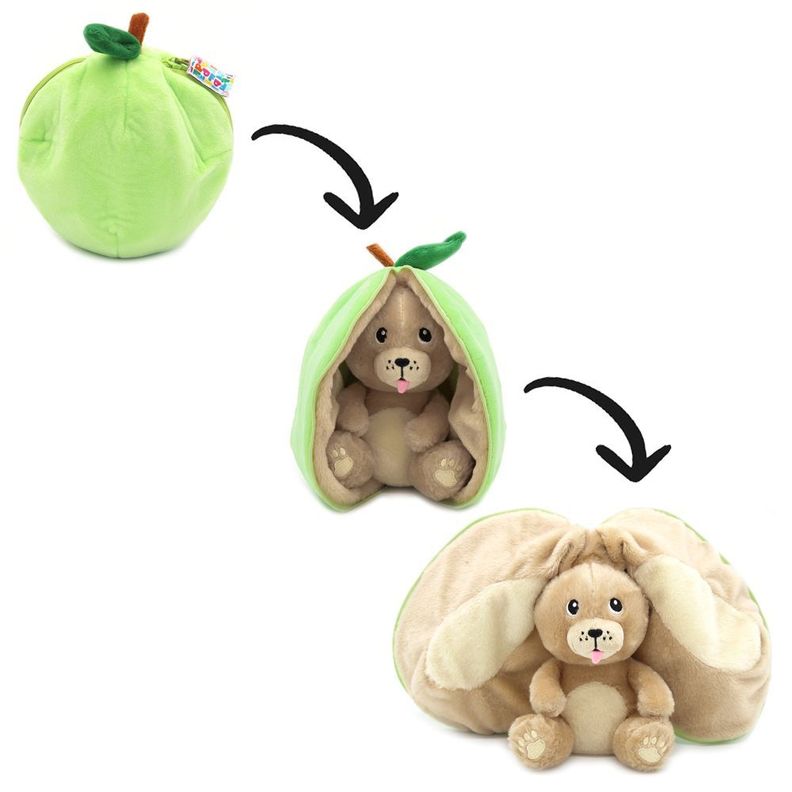 Peluche Reversible Crocket El Perro - Manzana-1