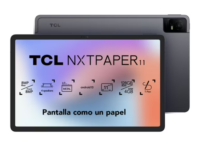 Tablet TCL NXTPAPER 11 128GB - Negro-0
