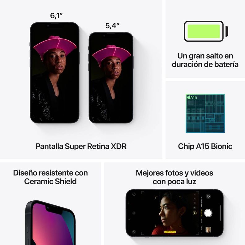 iPhone 13 128GB - Negro - Reacondicionado-5