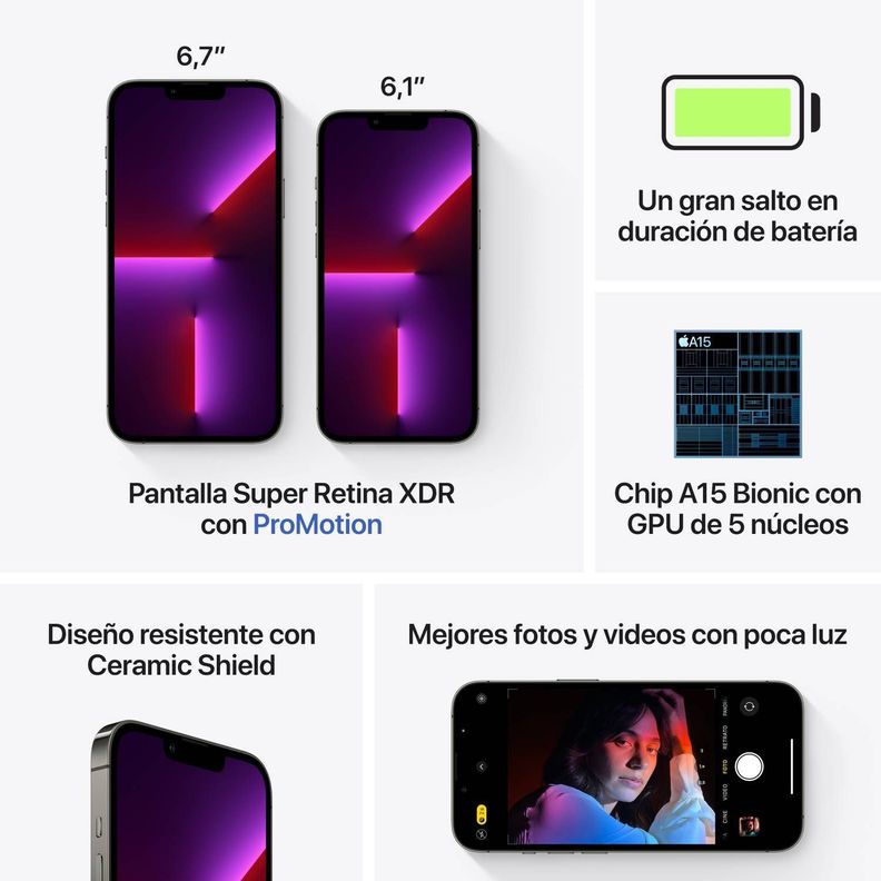 iPhone 13 Pro 256GB - Grafito - Reacondicionado-6