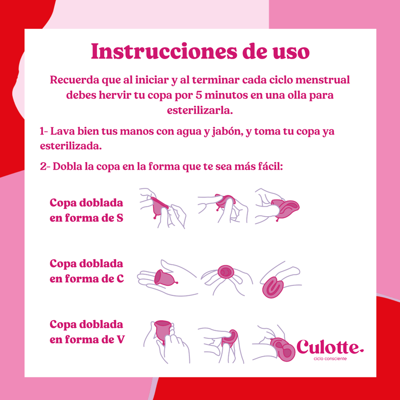 Copa Menstrual Culotte Comodidad y Protección en Talla S-3