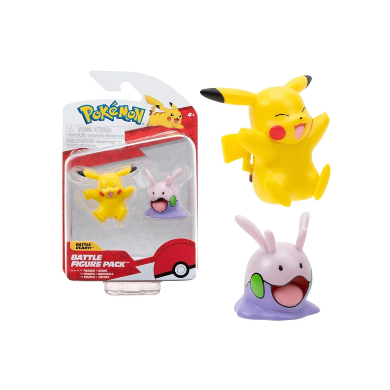 Figura: Pokémon Battle Figure - Pikachu y Goomy-0