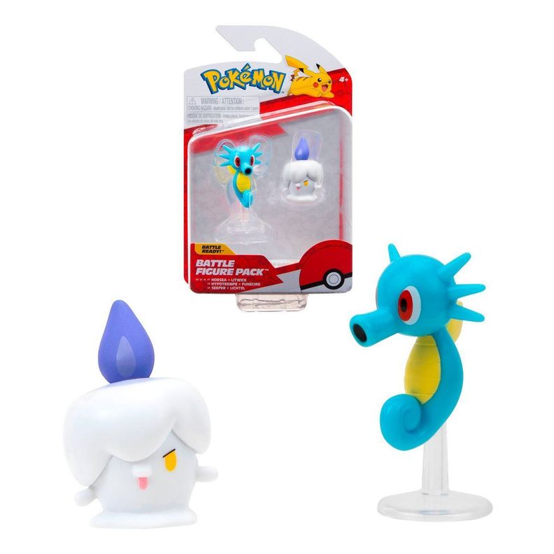 Figura: Pokémon Battle Figure - Horsea y Litwick-0