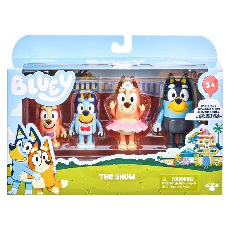 Bluey Set 4 Figuras The Show