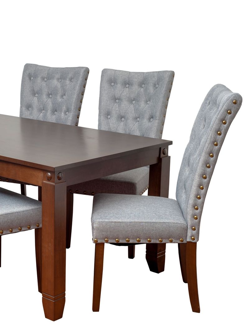 Comedor de madera 6 sillas  modelo Grecia Silver-2