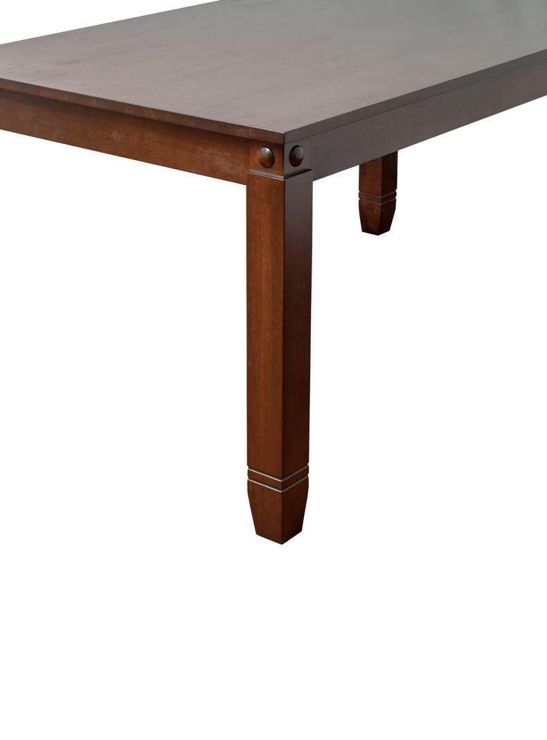 Comedor de madera con 6 sillas  Capitoné Beige-4