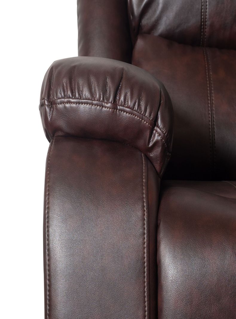 Pack Berger reclinable 3 cuerpos mas dos sofas de  cuerpo ( 3+1+1) color Brown dark-4