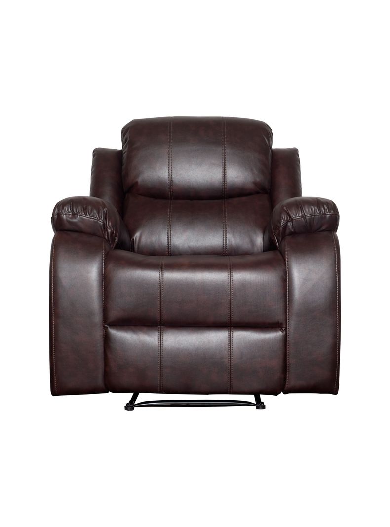 Pack Berger reclinable 3 cuerpos mas dos sofas de  cuerpo ( 3+1+1) color Brown dark-5