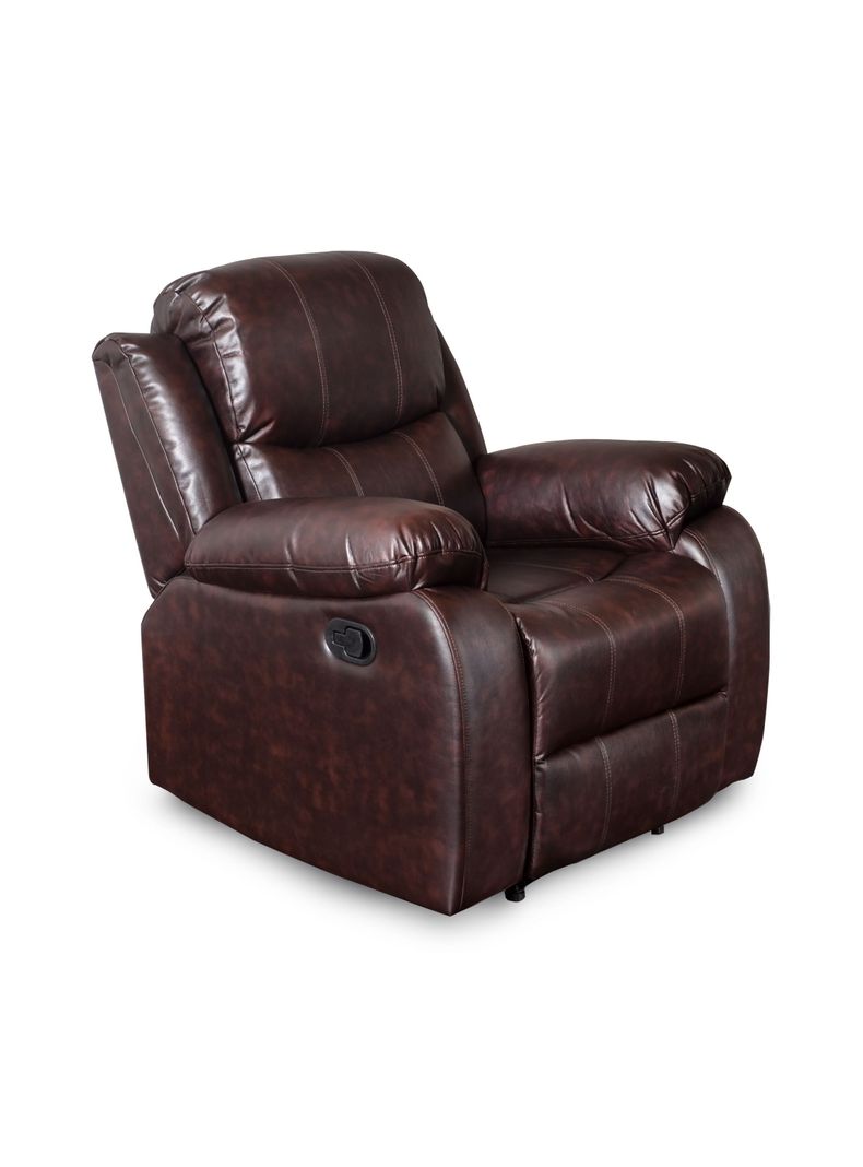 Pack Berger reclinable 3 cuerpos mas dos sofas de  cuerpo ( 3+1+1) color Brown dark-6