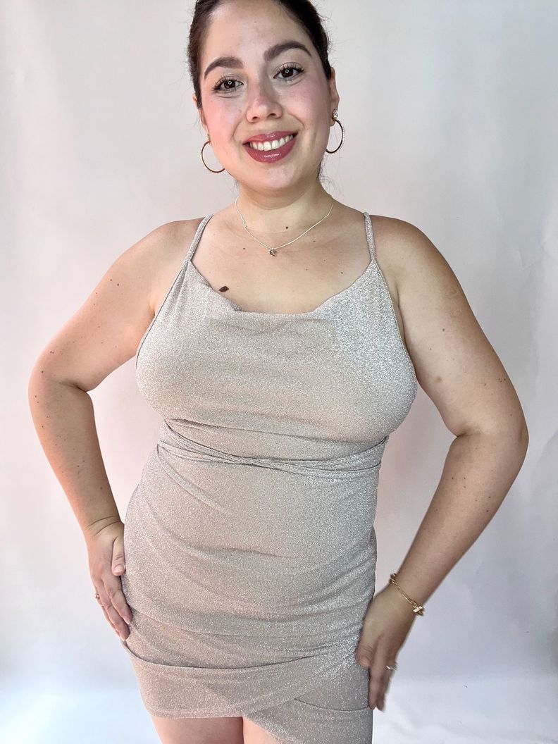 Vestido Mujer Mariposa Brillos-5