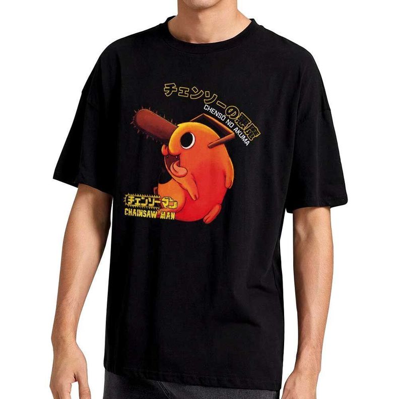 POLERA ESTMPADA CHAINSAWMAN-1