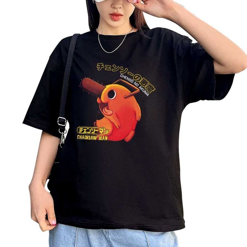 POLERA ESTMPADA CHAINSAWMAN-2