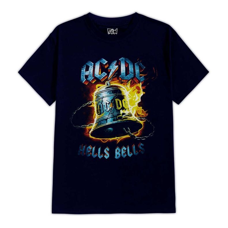 POLERA ESTAMPADA AC DC HELL BELLS ROCK-0