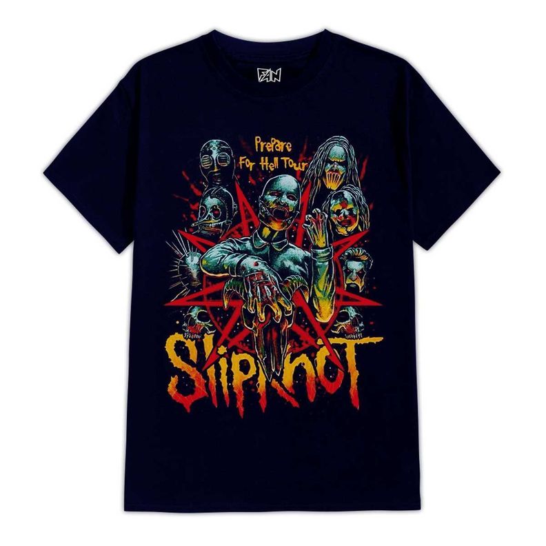 POLERA ESTAMPADA SLIPKNOT ROCK METAL-0