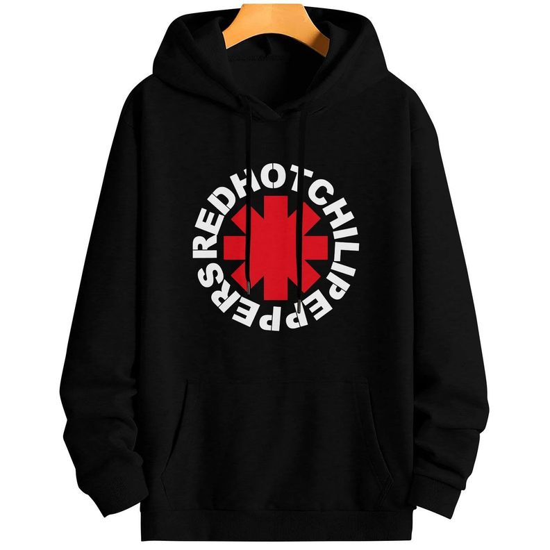 POLERON OVERSIZE ESTAMPADO RED HOT CHILI PEPPERS INTEGRANTES-0