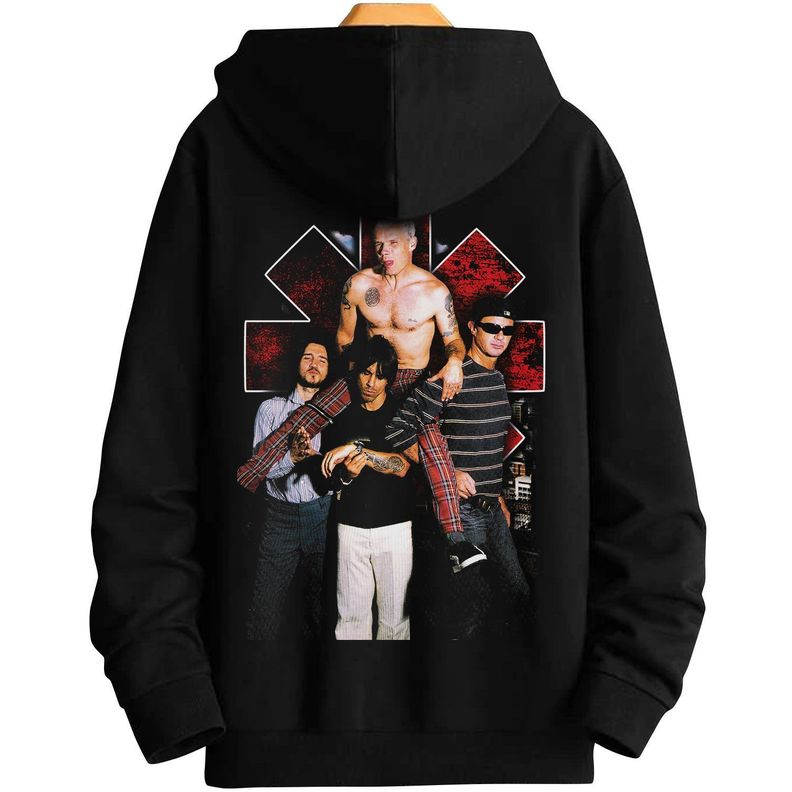 POLERON OVERSIZE ESTAMPADO RED HOT CHILI PEPPERS INTEGRANTES-1