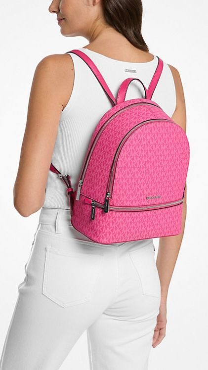 Mochila Michael Kors Rhea Fuscia-3