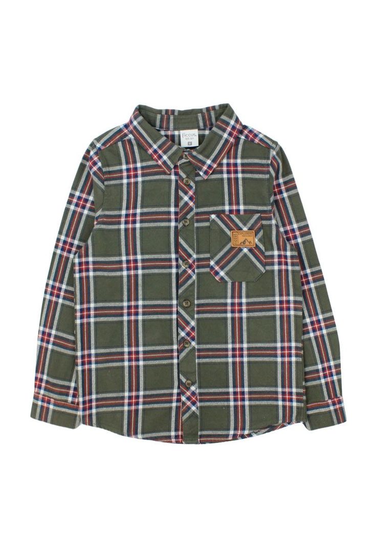 Camisa kids niño escocesa foresta 239-0