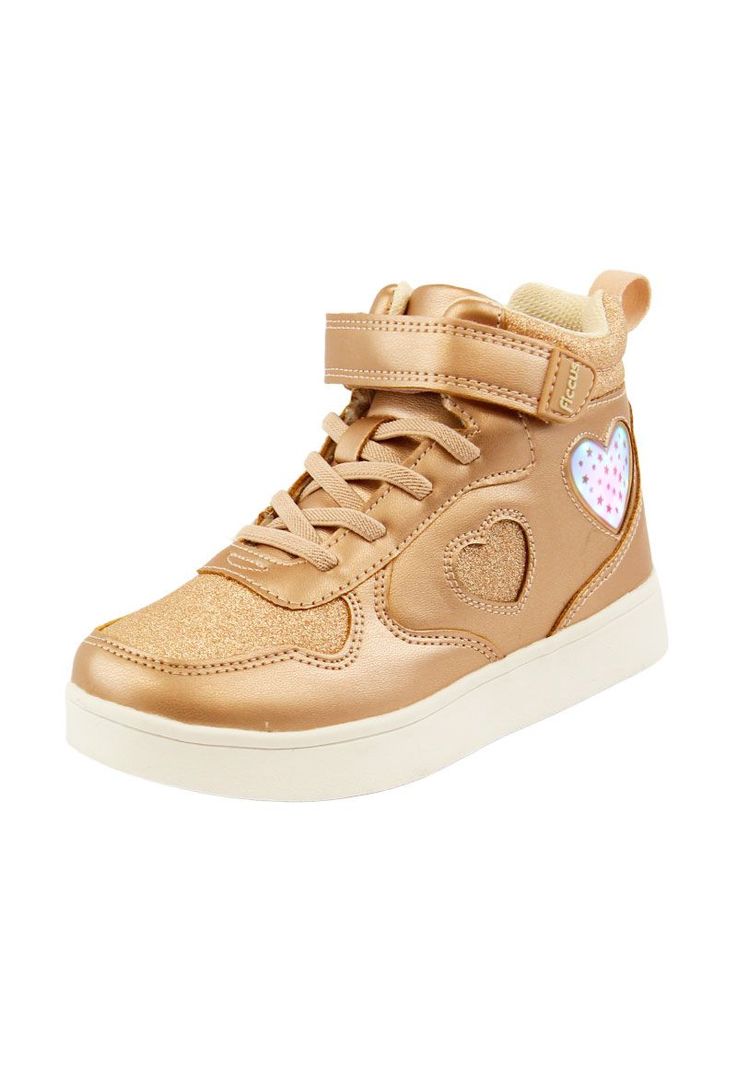 Zapatilla led  caña velcro elástico  w24 niña 954-1