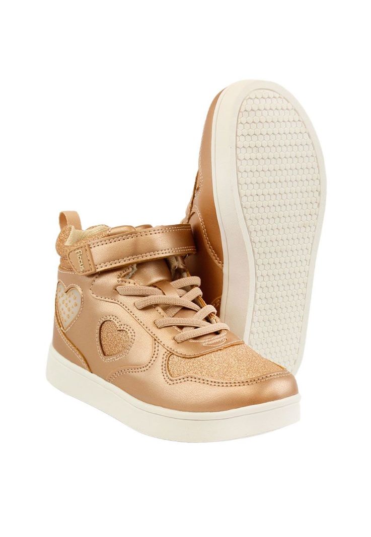 Zapatilla led  caña velcro elástico  w24 niña 954-3